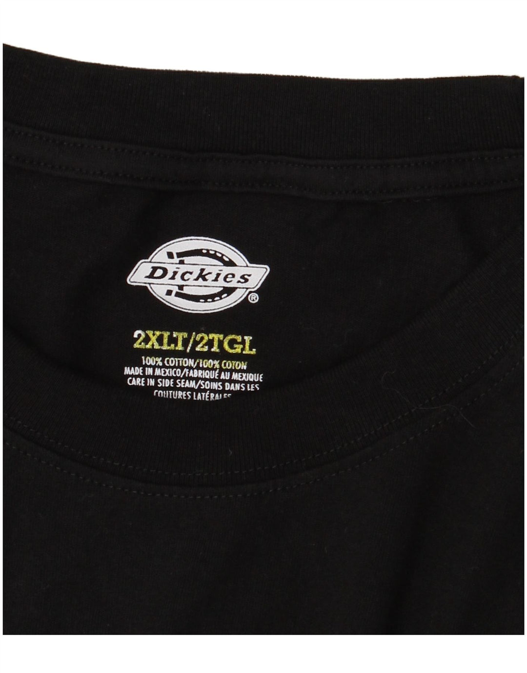 Dickies Top da uomo a maniche lunghe 2XL in cotone nero