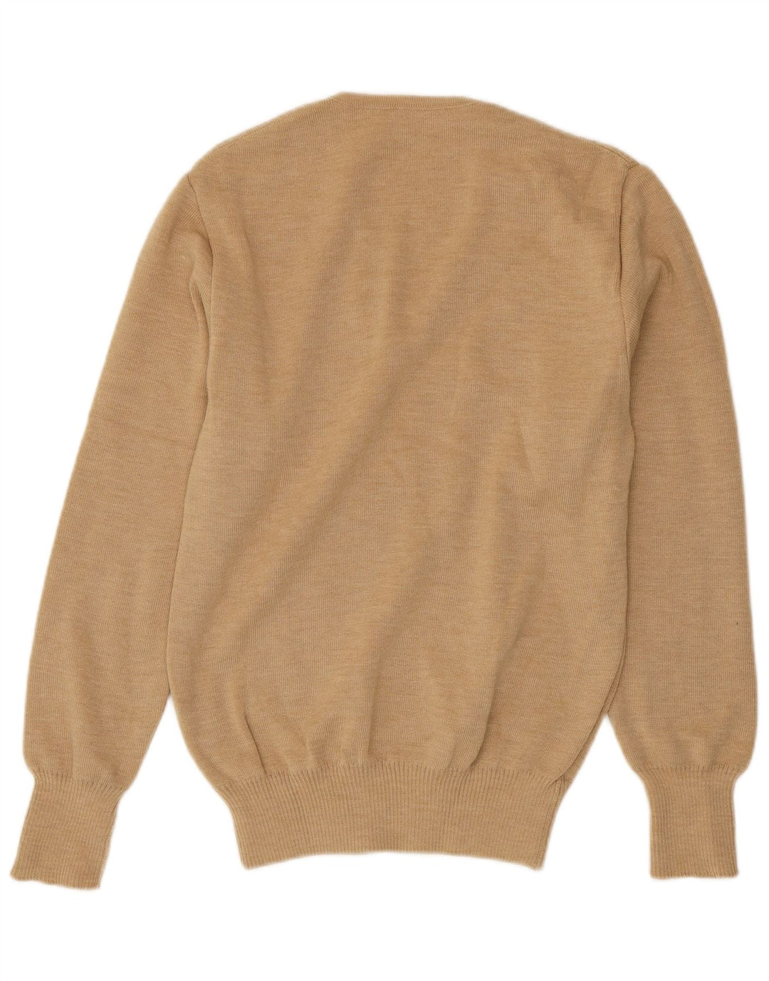 Maglione vintage da uomo con scollo a V IT 50 Acrilico beige medio