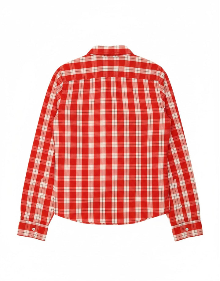 HOLLISTER Mens Shirt Medium Red Check Cotton