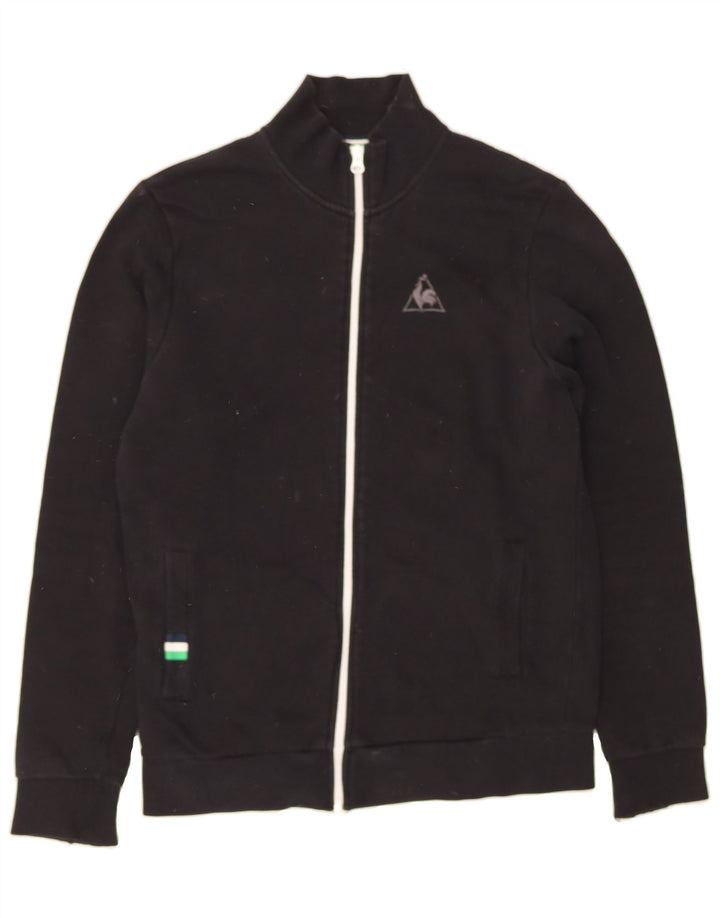 LE COQ SPORTIF Mens Tracksuit Top Jacket Medium Black Cotton Vintage Le Coq Sportif and Second-Hand Le Coq Sportif from Messina Hembry 
