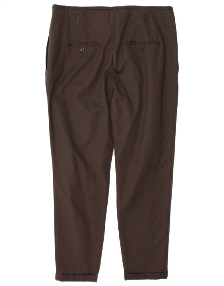 Pantaloni chino con pegging da donna Zara grandi W34 L27 marroni