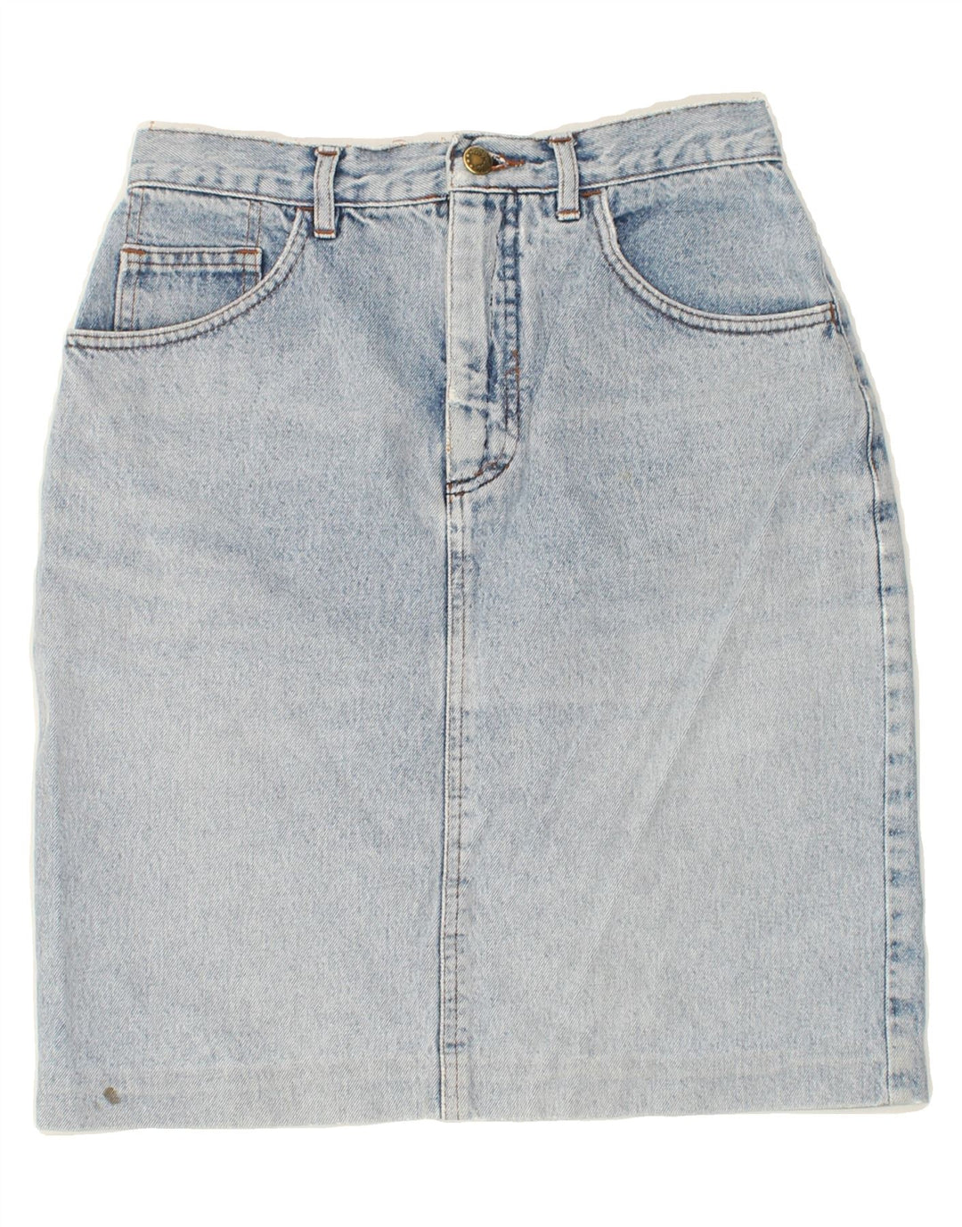 VINTAGE Womens Denim Skirt W26 Small Blue Vintage Vintage and Second-Hand Vintage from Messina Hembry 