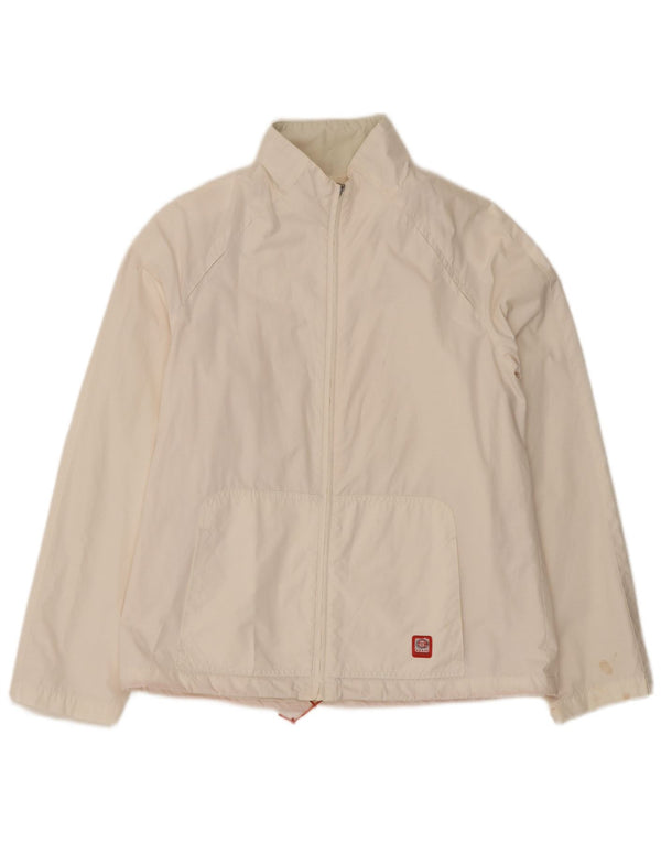 Giacca a vento da donna Sergio Tacchini UK 14 cotone bianco medio