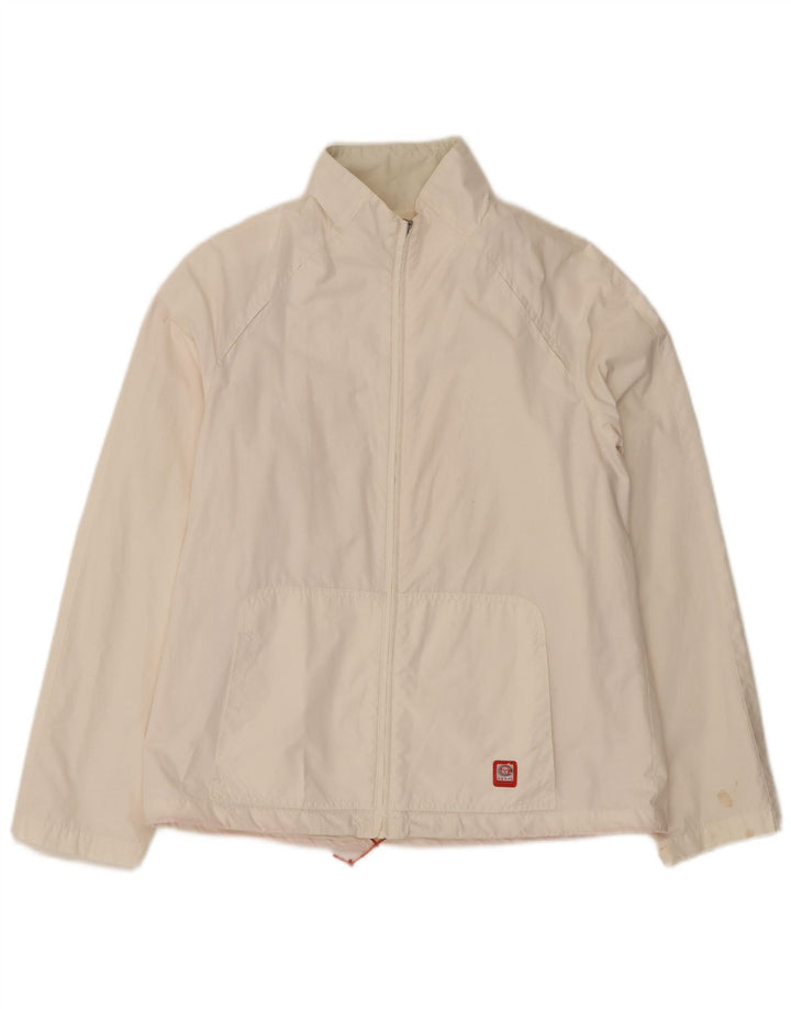Giacca a vento da donna Sergio Tacchini UK 14 cotone bianco medio