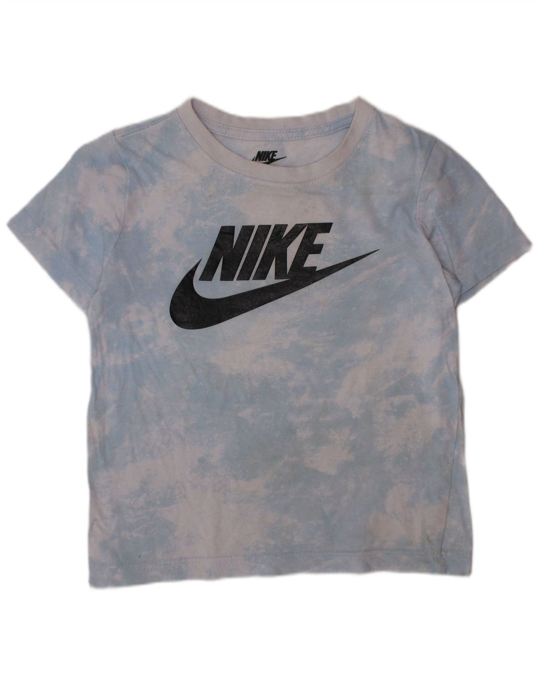 T-shirt grafica da bambino NIKE Top 4-5 anni piccola blu tie dye