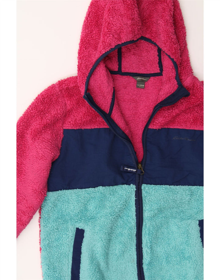 EDDIE BAUER Girls Fleece Jacket 14-15 Years Large  Multicoloured Vintage Eddie Bauer and Second-Hand Eddie Bauer from Messina Hembry 
