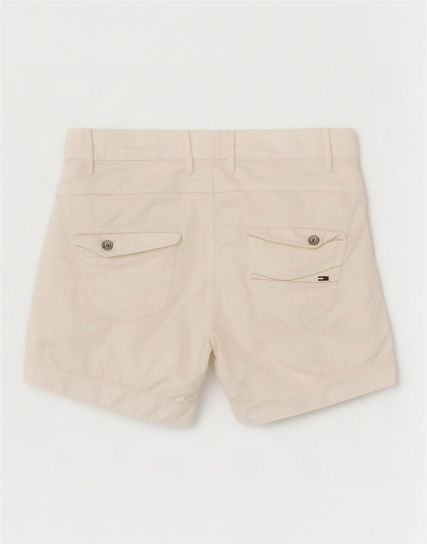Pantaloncini chino da donna Tommy Hilfiger W27 piccoli in cotone bianco