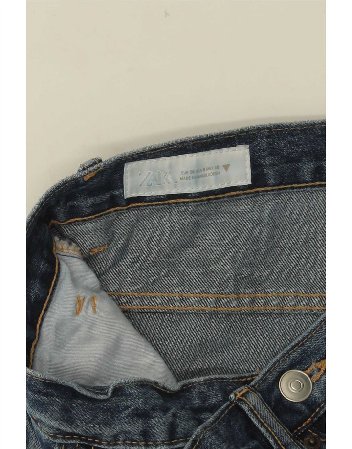 Jeans Zara da donna a gamba larga EU 38 Small W28 L31 Blu