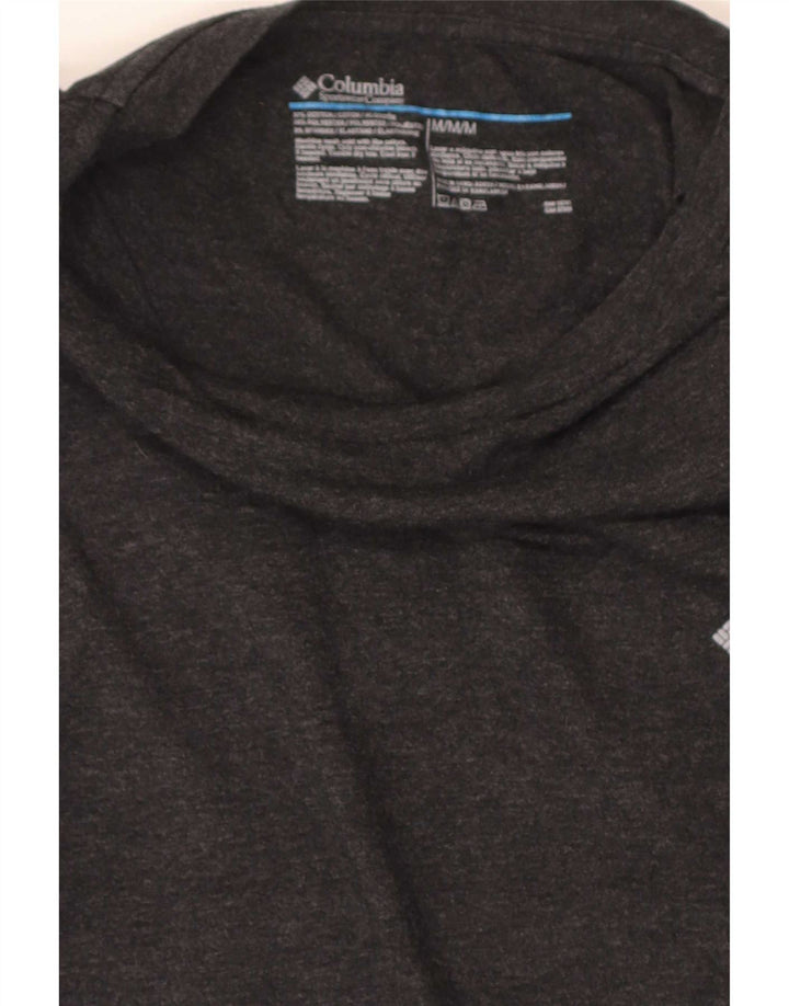T-shirt regolare a maniche corte da uomo Columbia in cotone mélange grigio medio