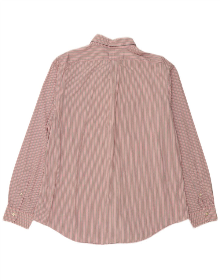 Polo Ralph Lauren Camicia da uomo su misura XL Classica in cotone a righe rosa