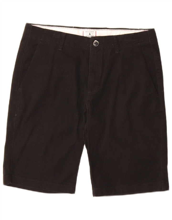 JACK & JONES Pantaloncini chino da uomo medi W32 in cotone nero
