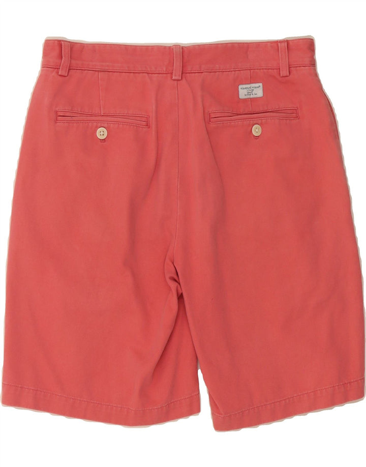 VINEYARD VINES Womens Chino Shorts W30 Medium Red Cotton Vintage Vineyard Vines and Second-Hand Vineyard Vines from Messina Hembry 