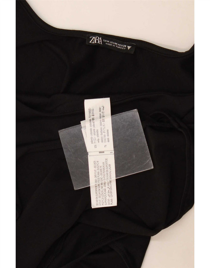 Body Zara da donna UK 12 medio nero in poliammide