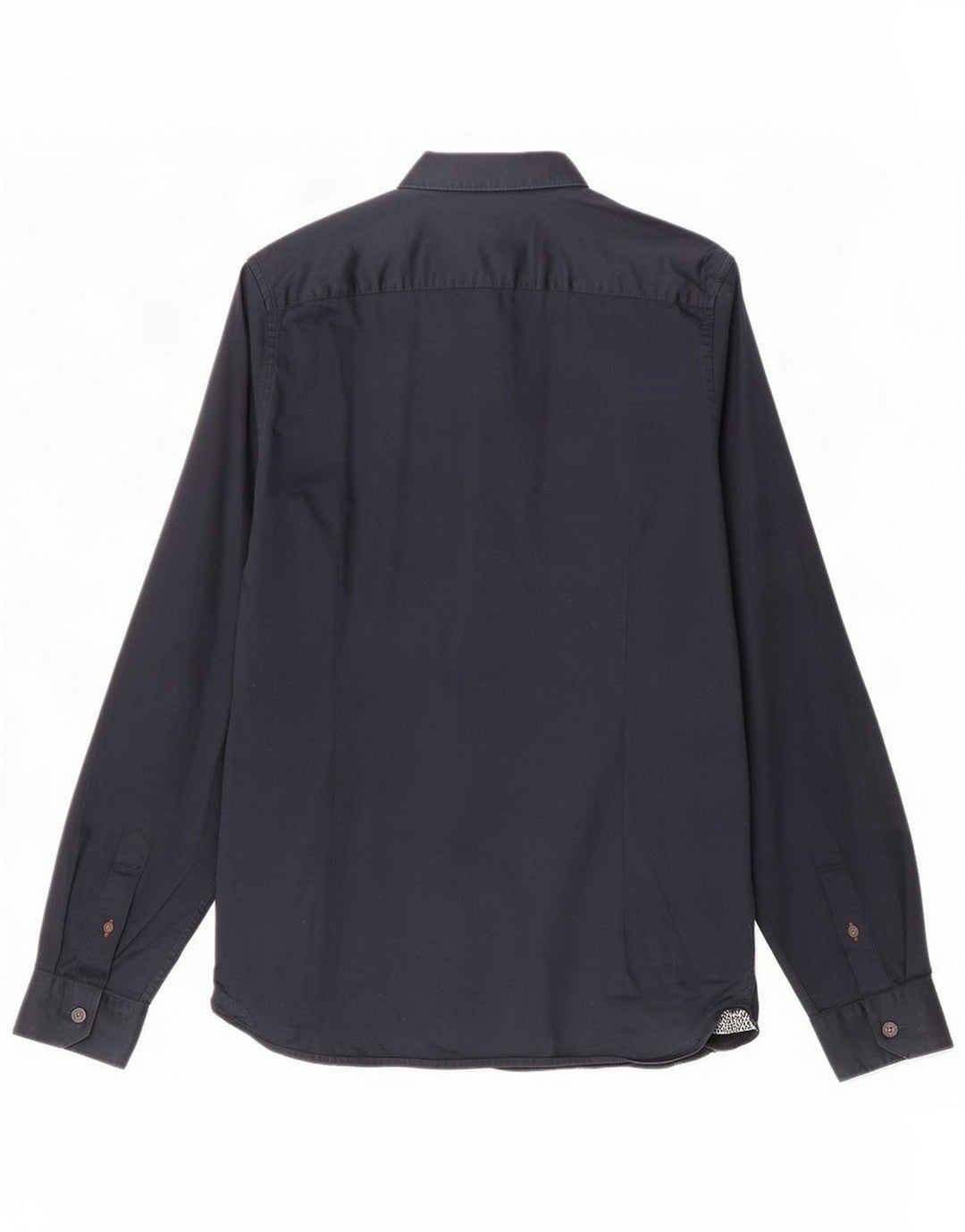 Camicia da uomo Ted Baker taglia 4 grande in cotone blu navy