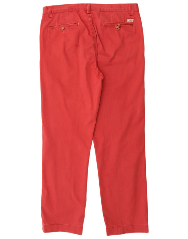Pantaloni chino dritti vestibilità classica da uomo Polo Ralph Lauren W35 L32 Rosa