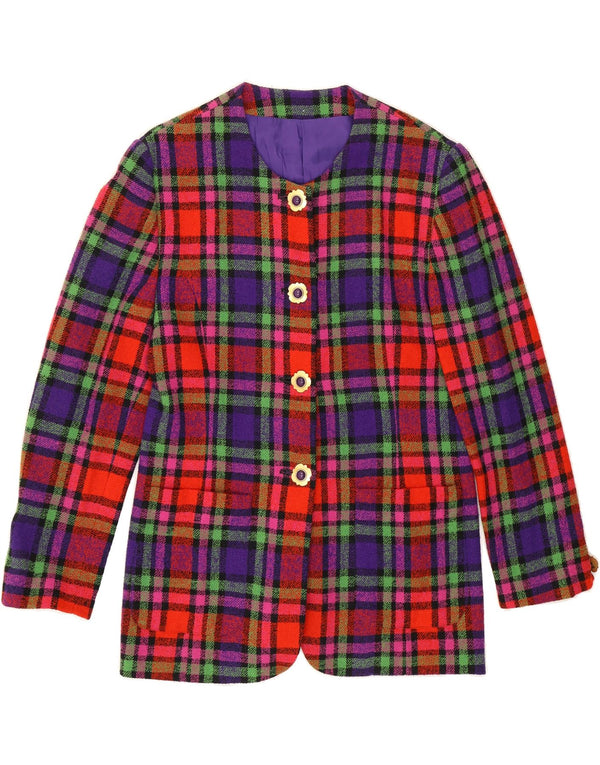 BETTY BARCLAY Womens 4 Button Blazer Jacket UK 14 Medium Multicoloured