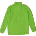 BRUGI Womens Zip Neck Fleece Jumper UK 16 Large Green Polyester Vintage Brugi and Second-Hand Brugi from Messina Hembry 
