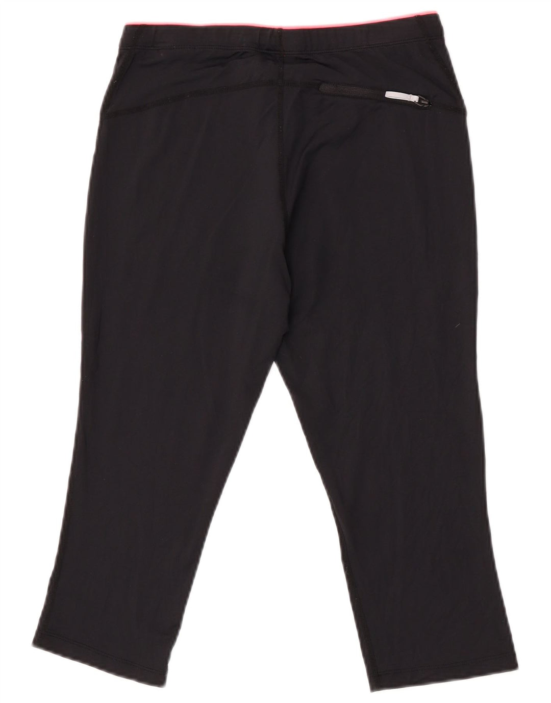 Pantaloni da tuta Asics Graphic Capri da donna UK 12 Medium Nero Poliestere