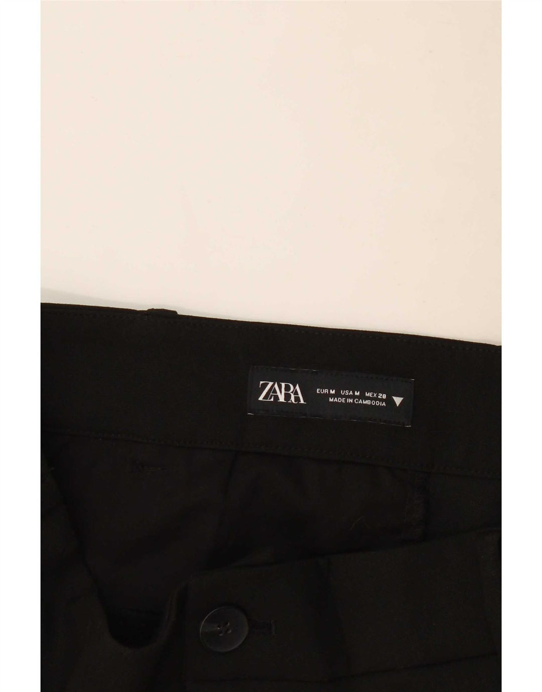 Pantaloni corti con pegging da donna Zara medi W28 L25 neri