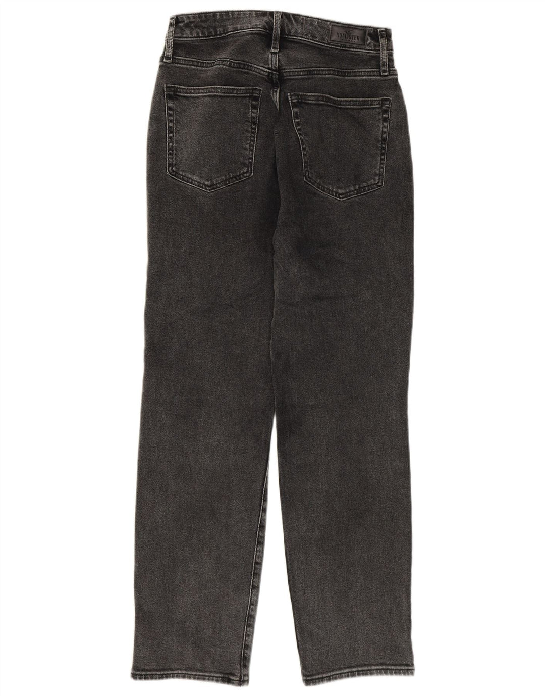 Jeans dritti invecchiati Hollister da donna US 3 Small W26 L27 Grigi