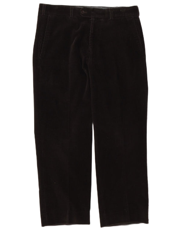 Pantaloni da uomo in velluto a coste elasticizzati Paul & Shark IT 50 Large W34 L27 Neri