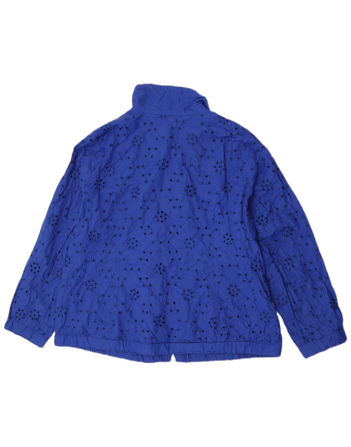 Giubbotto bomber da donna Laura Ashley UK 20 2XL cotone blu