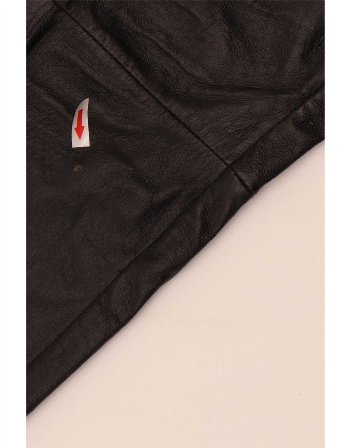 Pantaloni in pelle slim da donna PEPE Jeans W28 L27 in pelle nera