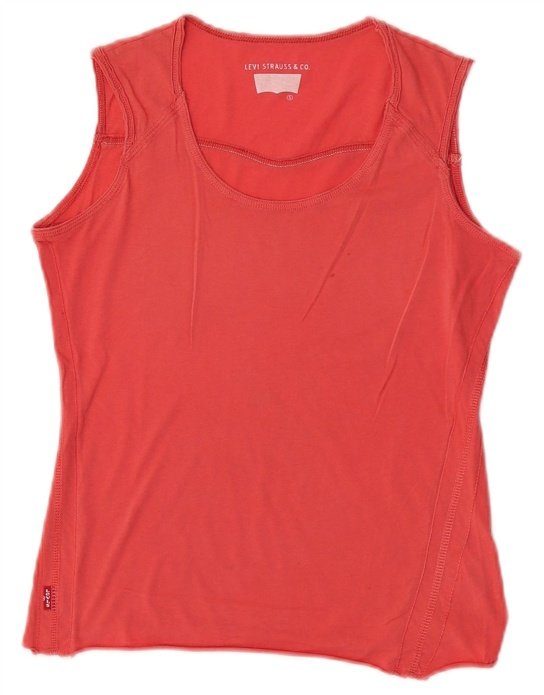 Gilet corto da donna Levi's UK 10 piccolo cotone rosso