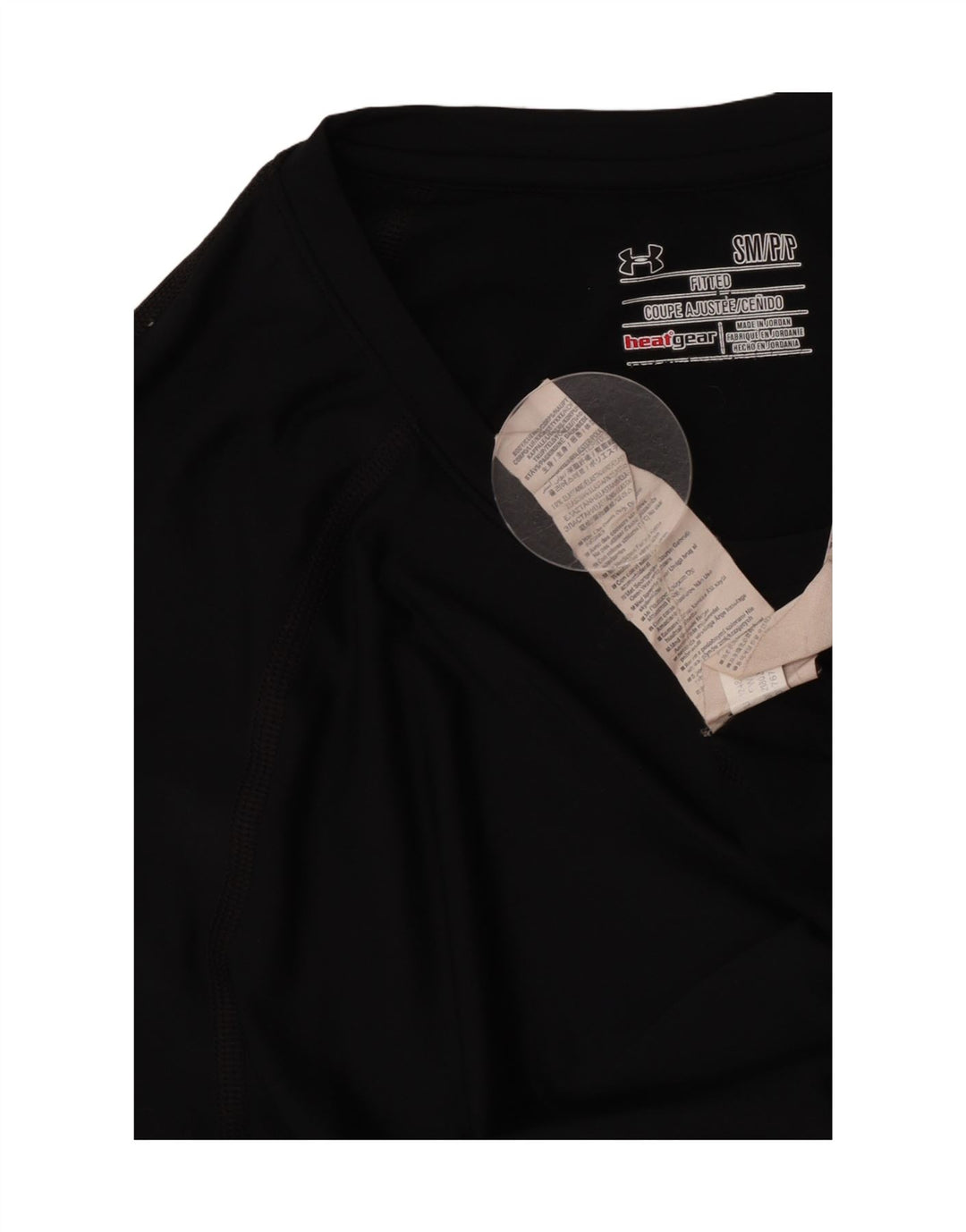 Under Armour Mens Heat Gear Top manica lunga piccolo poliestere nero