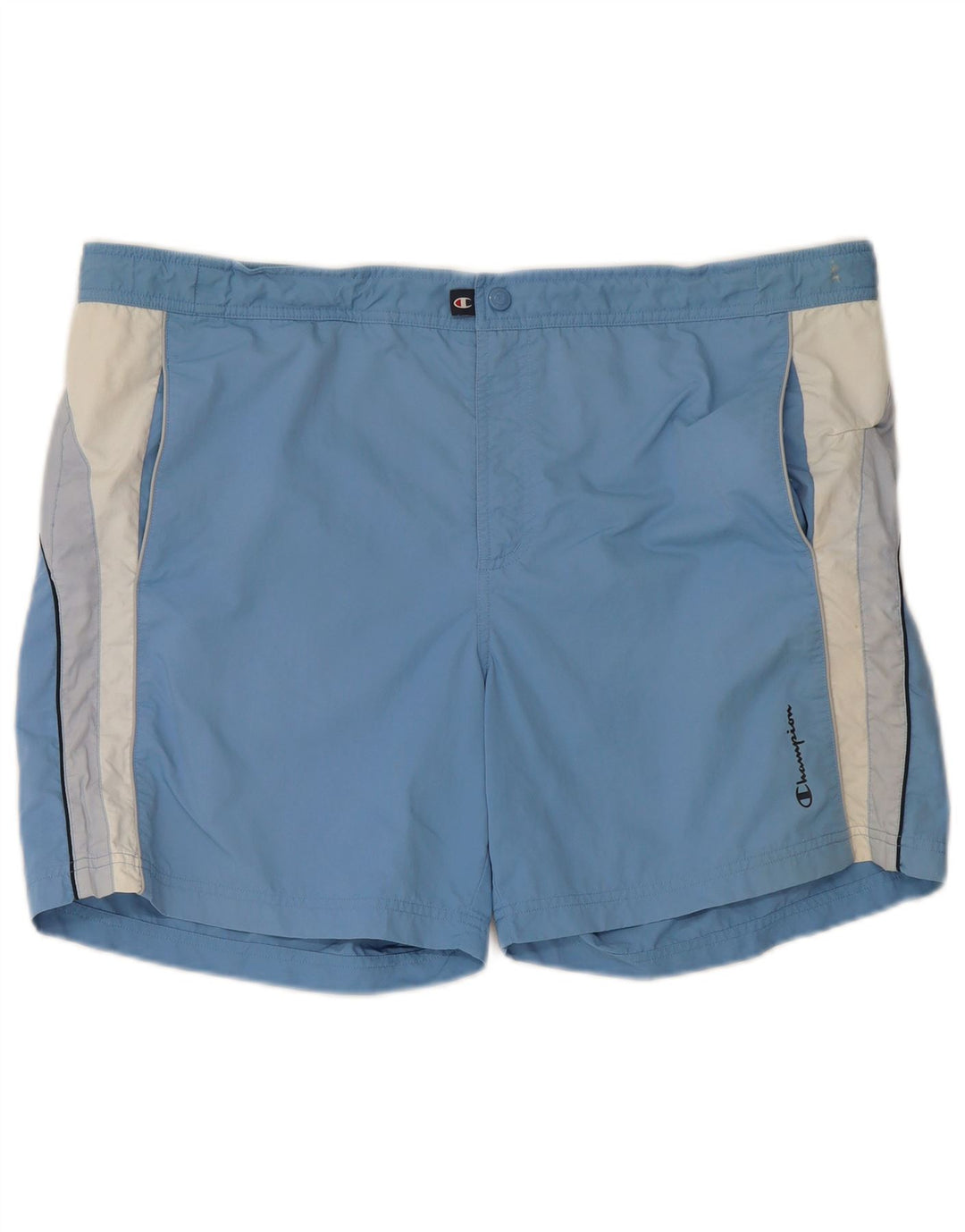 Pantaloncini da bagno da uomo Champion 2XL Poliestere color block blu