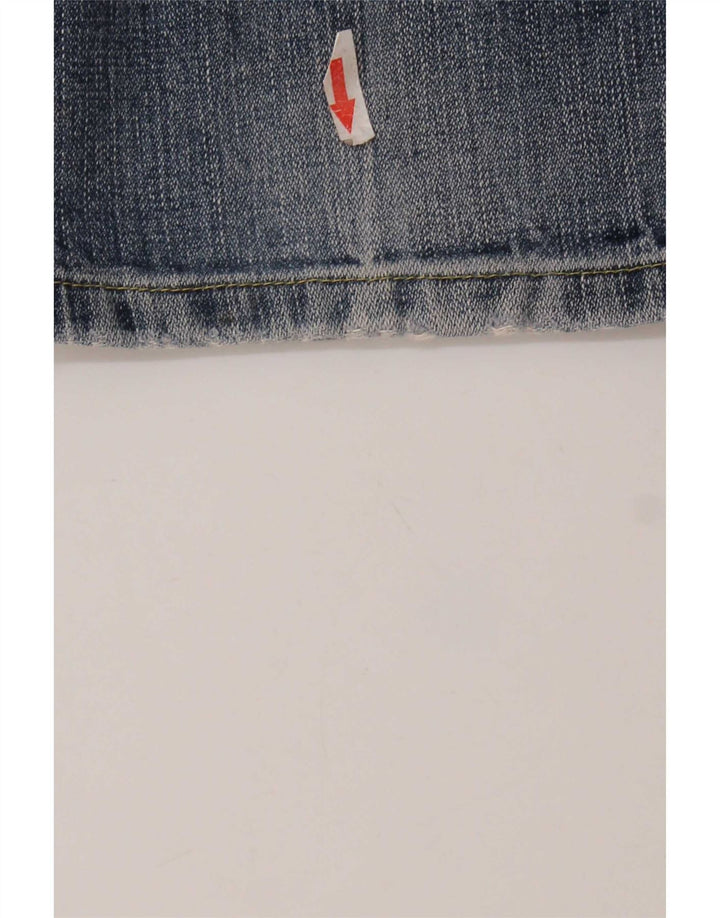 Jeans dritti invecchiati da uomo Roy Rogers W31 L33 cotone blu