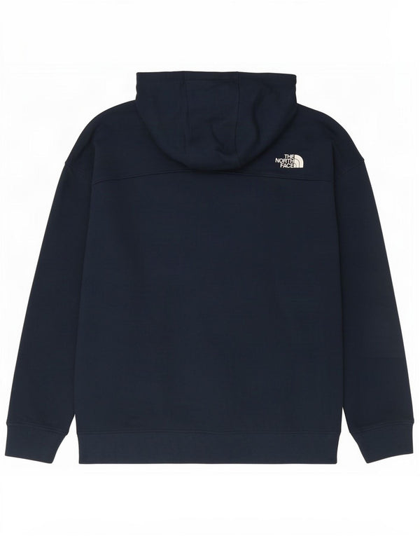 Felpa con cappuccio oversize grafica da donna The North Face UK 16 Large Blu Navy