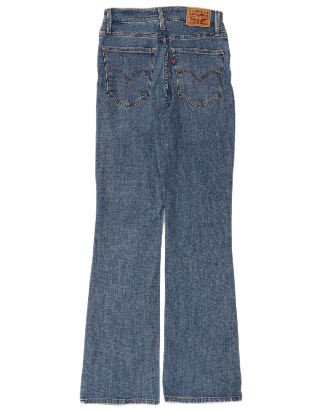 LEVI'S Jeans da donna 725 a vita alta bootcut W26 L30 cotone blu