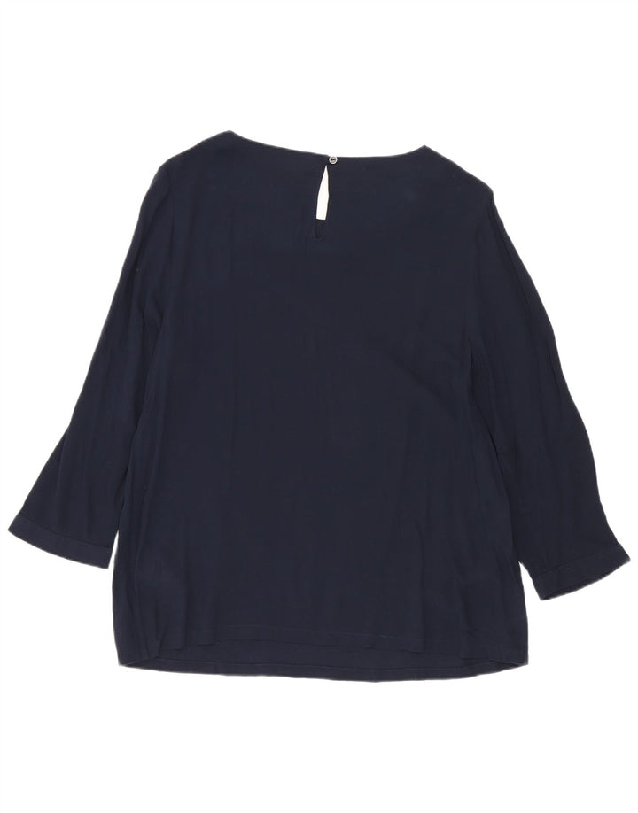 Camicetta da donna con maniche a 3/4 di White Stuff UK 10 Small Blu navy maculato