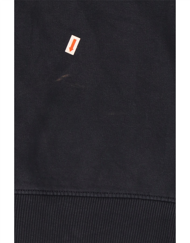 Maglione con cappuccio da uomo Napapijri medio in cotone blu navy