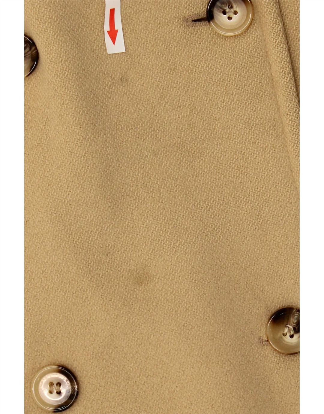 Cappotto doppiopetto da donna Marks & Spencer UK 12 Lana beige medio