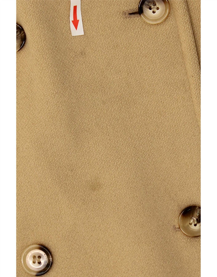 Cappotto doppiopetto da donna Marks & Spencer UK 12 Lana beige medio