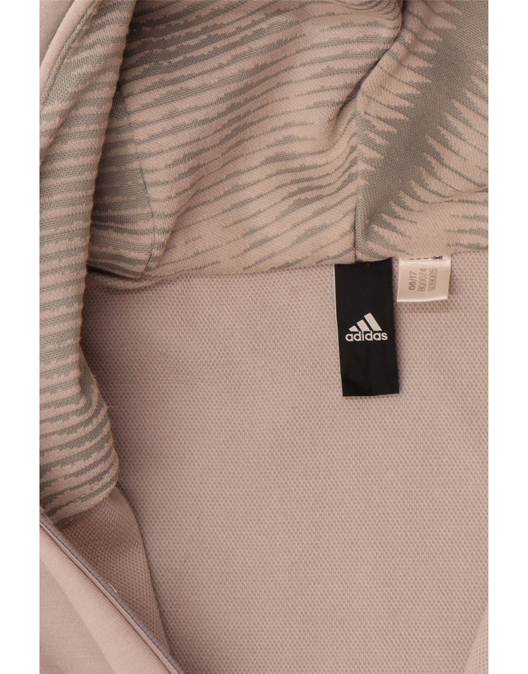 Maglione con cappuccio e zip ADIDAS da uomo XL Grigio