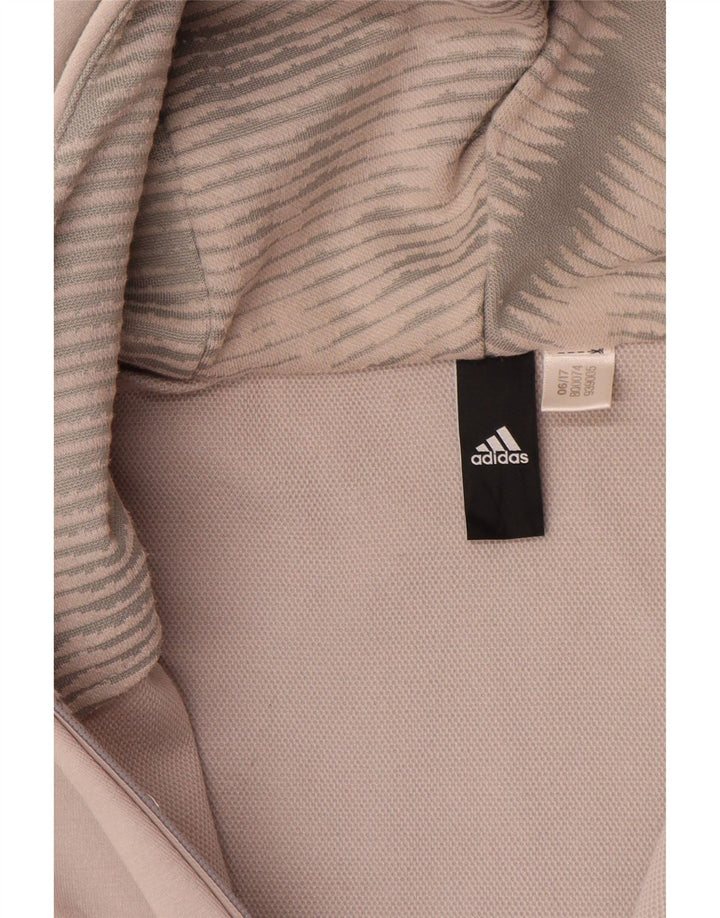 Maglione con cappuccio e zip ADIDAS da uomo XL Grigio