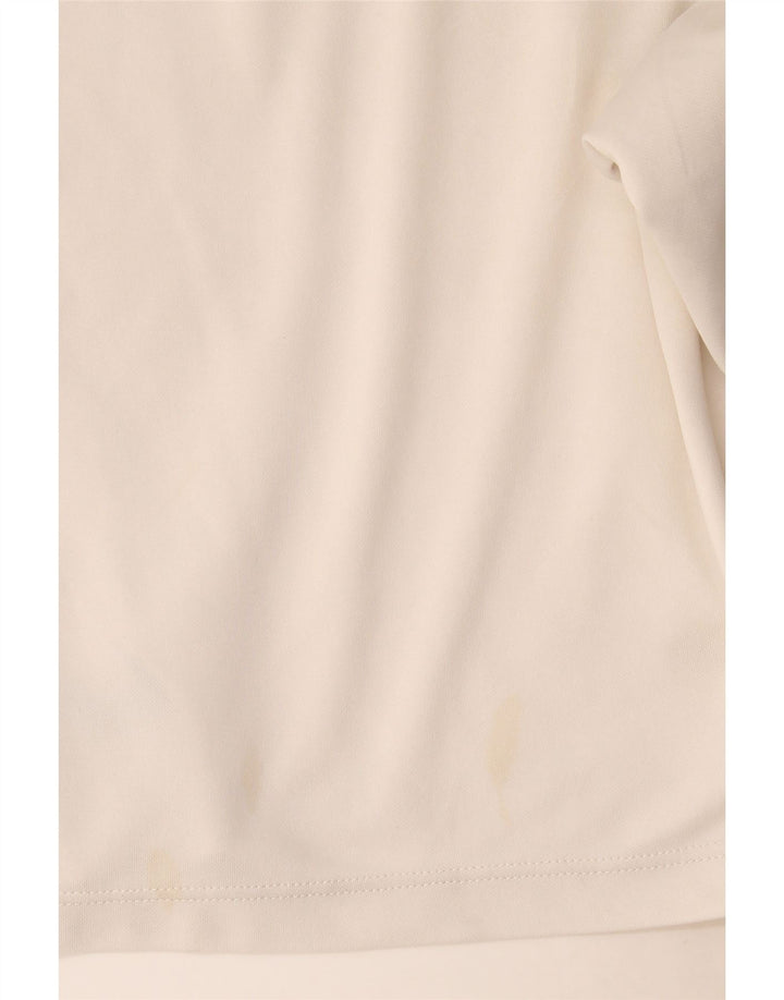 Pantaloncini sportivi Nike Dri Fit da uomo, grandi, in poliestere bianco