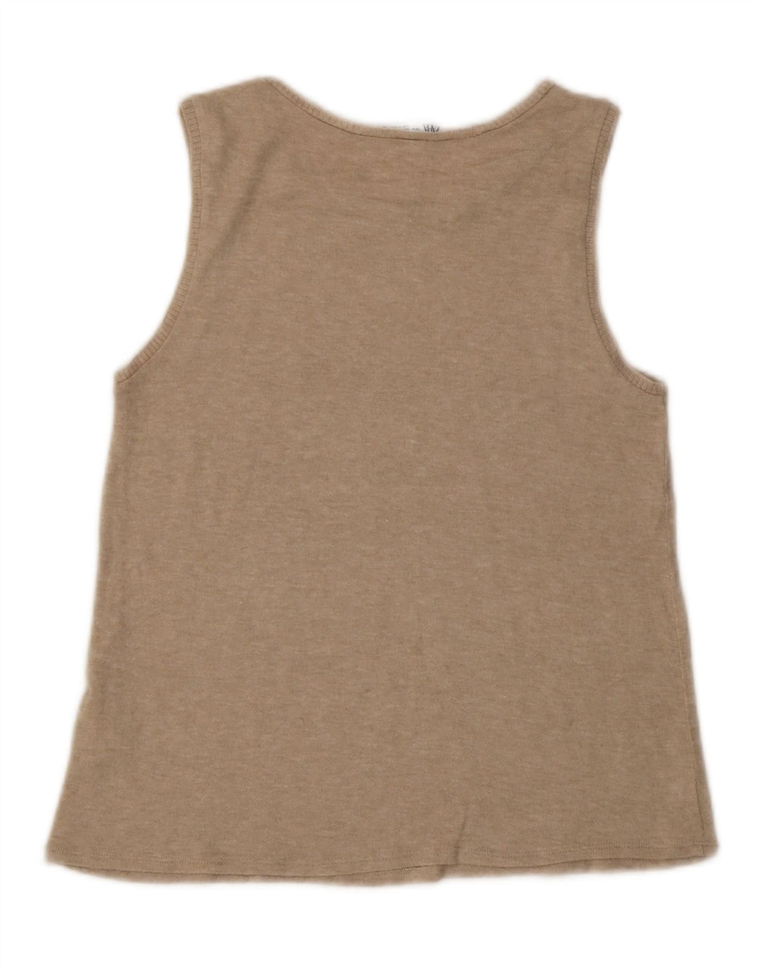 Canotta da donna Zara UK 12 Viscosa chiazzata beige medio