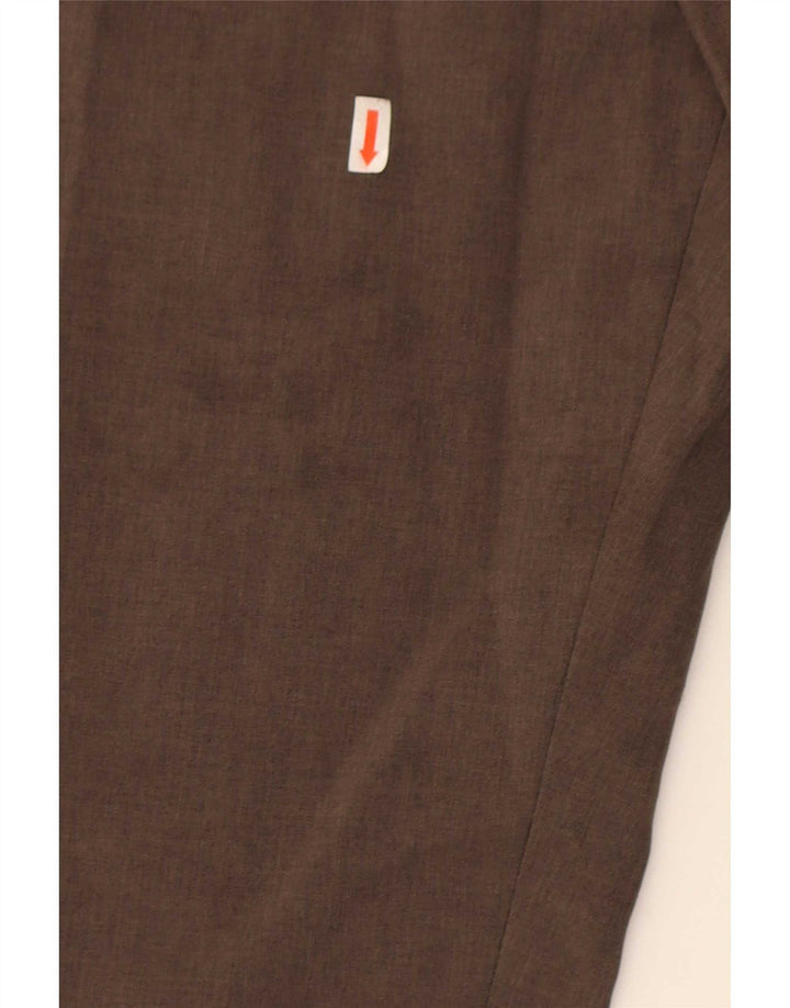 Pantaloni chino dritti da uomo Farah W40 L31 poliestere marrone