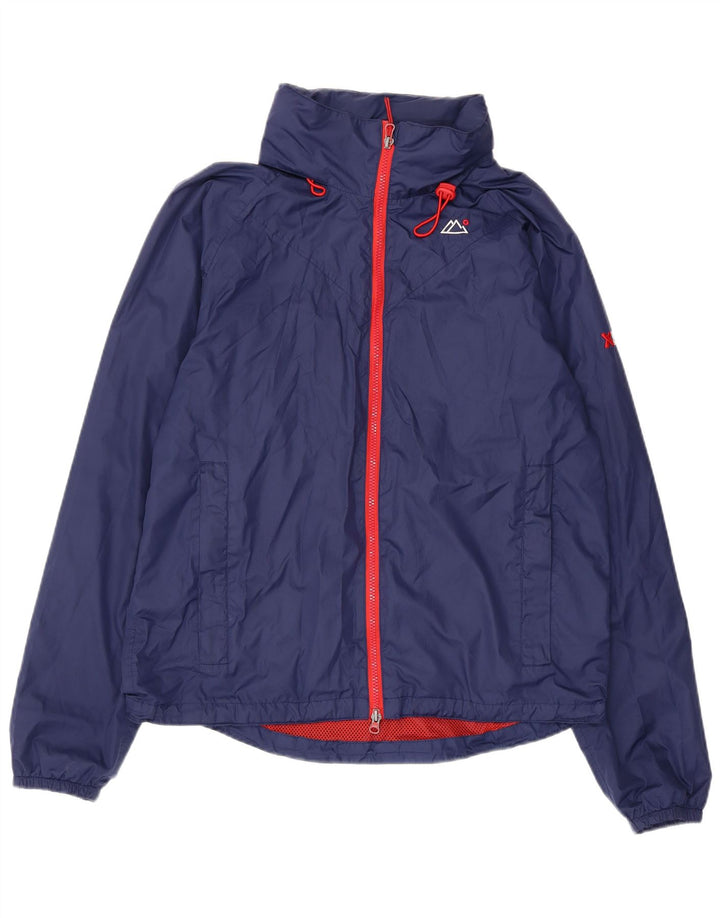 Giacca antipioggia con cappuccio da uomo Target Dry UK 38 poliestere medio blu navy