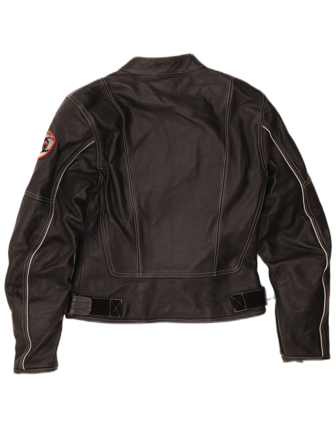 Giacca in pelle Moto Racer da donna Suomy UK 12 media pelle nera