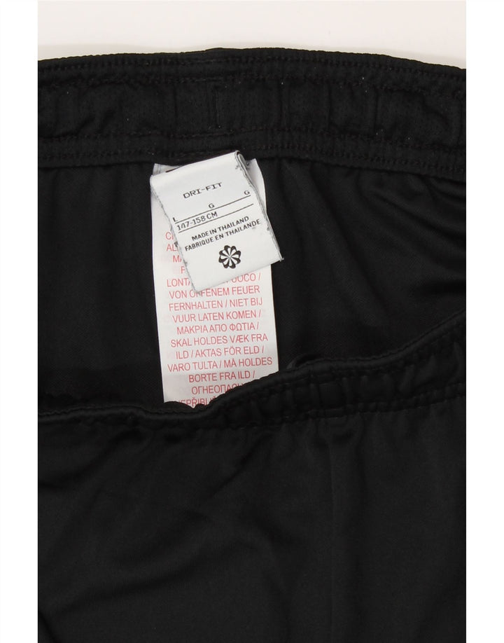 Pantaloncini sportivi Nike da ragazzo con grafica 12-13 anni, grandi, in poliestere nero