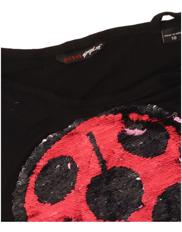 Top Monospalla Bambina Guess 9-10 Anni Nero