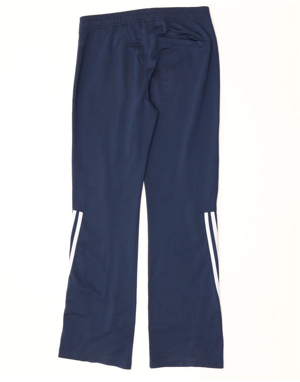 Pantaloni della tuta da donna Adidas UK 12 poliestere blu medio