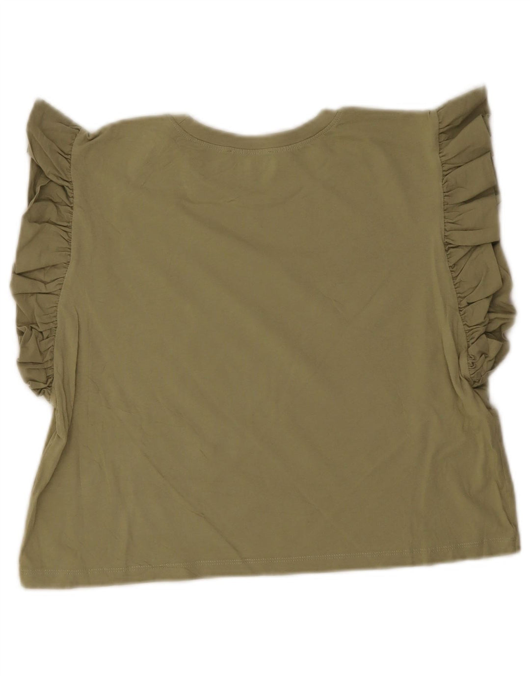 Top corto da donna Zara UK 12 verde medio