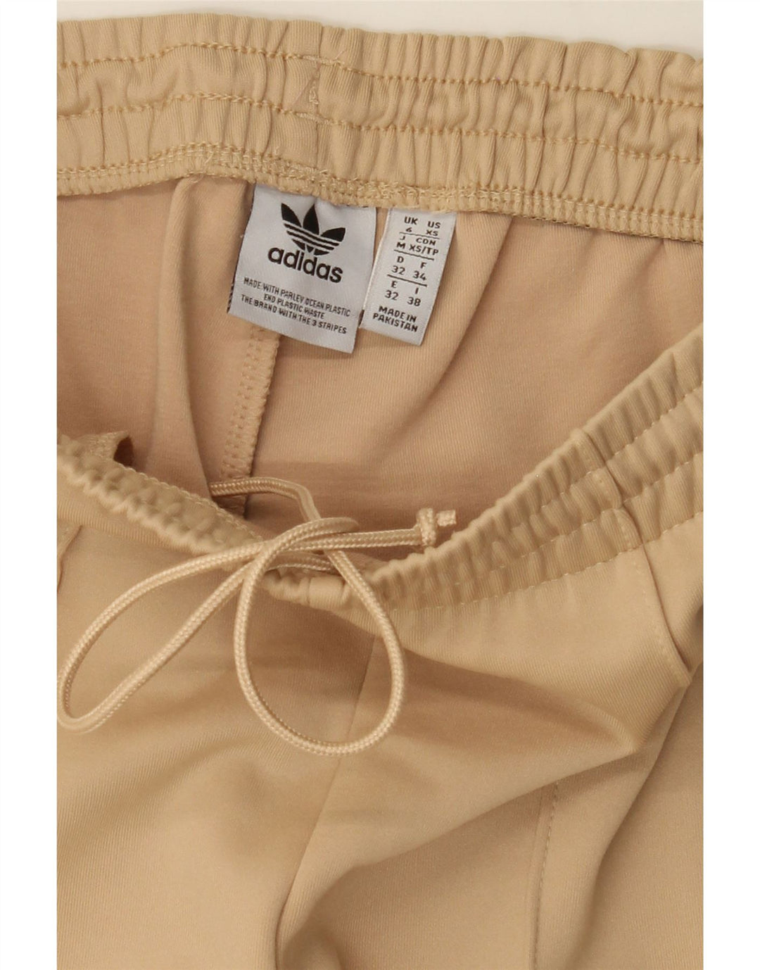 ADIDAS Womens Tracksuit Trousers UK 6 XS  Beige Polyamide Vintage Adidas and Second-Hand Adidas from Messina Hembry 