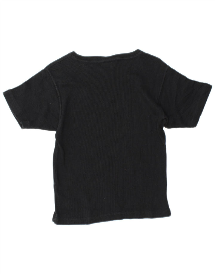 T-shirt corta da donna CHAMPION Top UK 12 cotone nero medio